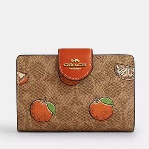 Coach Medium Corner Zip Wallet NWT